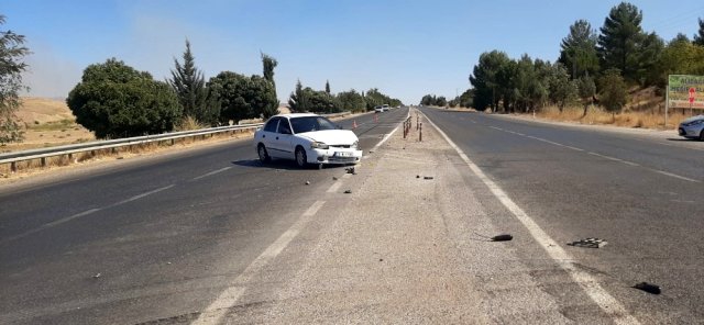 Adıyaman'da İki otomobil çarpıştı: 1 yaralı