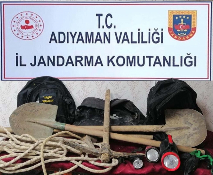 Adıyaman'da Kaçak kazı operasyonu: 3 gözaltı