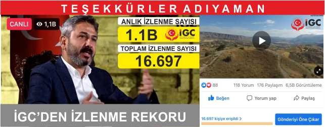 Adıyaman İGC’den İzlenme Rekoru