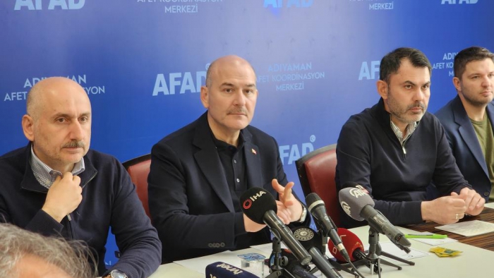 Bakan Soylu ve Bakan Kurum Adıyaman’da