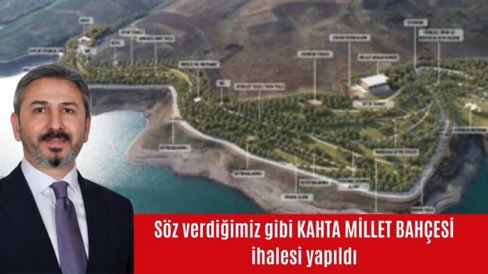 Başkan Aydın; Kahta Millet Bahçesi Hayırlı Olsun