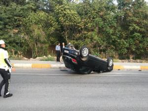 Adıyaman'da Otomobil Takla Attı; 1 Yaralı