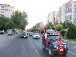 Adıyaman'da Şehit Polis İçin Konvoy Düzenlendi