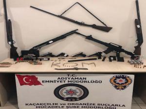 Adıyamanda Silah Kaçakçılığı Operasyonu