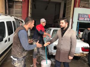 AK Gençlik Başkanıyla Sahada