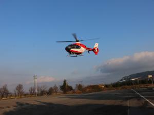 Ambulans Helikopter Akciğer Hastası İçin Havalandı
