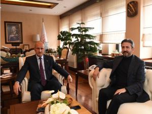 Aydından Ulaştırma ve Altyapı Bakanına Ziyaret