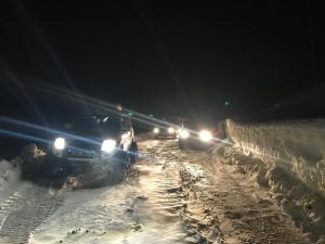 Kar'da Mahsur Kalan Hasta Kurtarıldı