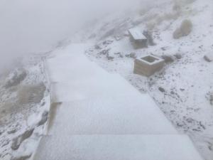 Kar Yağışından Kapanan Nemrut Dağ Yolu Açıldı
