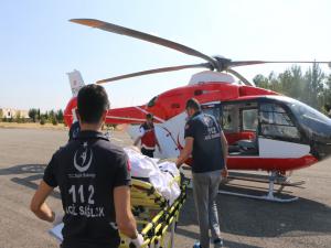 Karaciğer Hastası İçin Ambulans Helikopter Havalandı