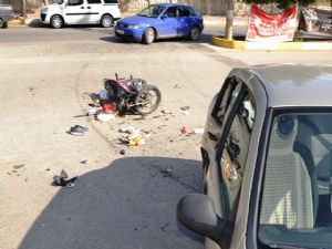Adıyaman'da Motosiklet Kazası; 1 Yaralı
