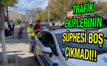 Adıyaman’da Aranan Şahıs Trafik Ekiplerinden Kaçamadı