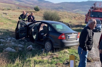 Adıyaman’da Gaziantep’e giden sürücü Araban’da kaza yaptı