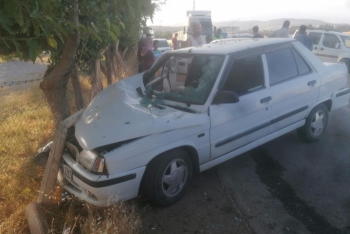 Adıyaman’da İki otomobil çarpıştı: 2 yaralı