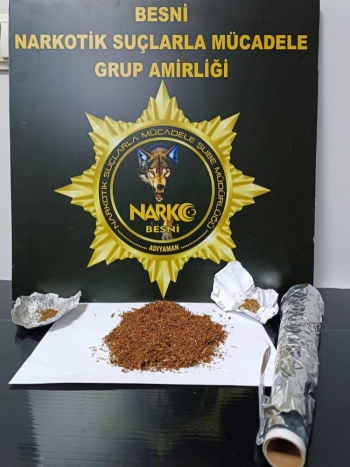 Adıyaman'da Şüpheli Şahısların Üzerinde Uyuşturucu Ele Geçirildi
