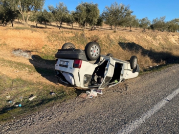 Otomobil takla attı: 5 yaralı