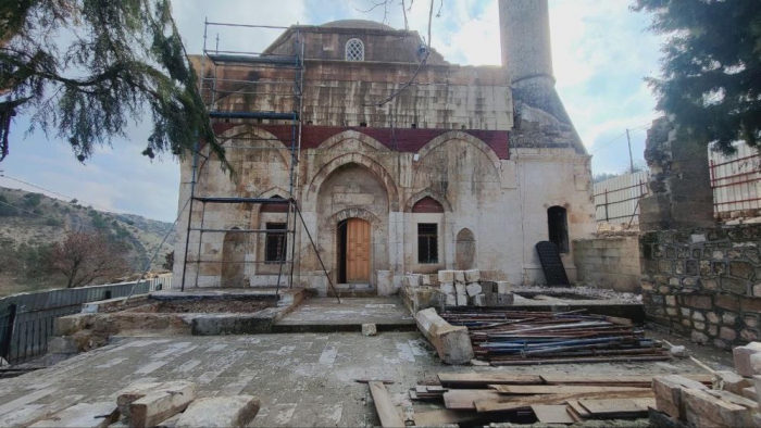 Tarihi Kurşunlu Camide restorasyon hızla ilerliyor