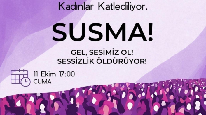 Adıyaman Barosundan kadına şiddet protestosu