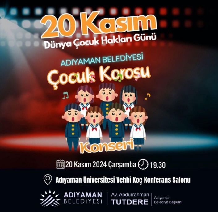 Adıyaman Belediyesinden çocuk korosu konseri

