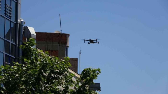 Adıyaman´da drone ile emniyet kemeri uygulaması
