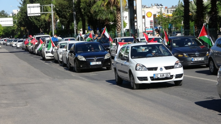 Adıyaman´da Kudüs için Kıyam konvoyu düzenlendi
