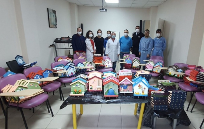 Adıyaman´da sağlık çalışanlarına moral desteği