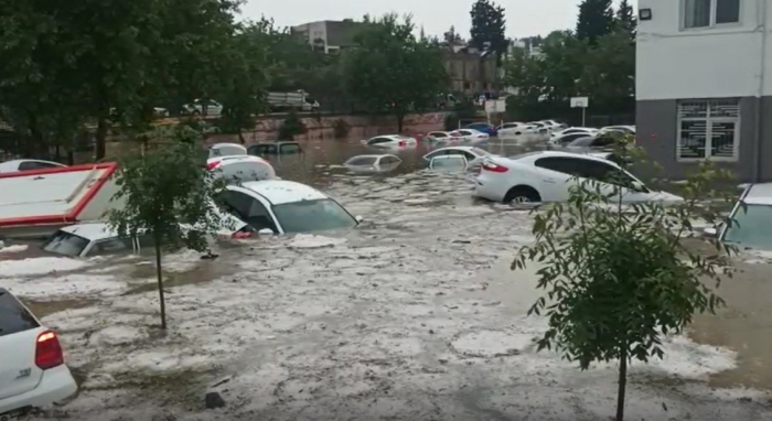 Adıyaman´ı Sel Vurdu