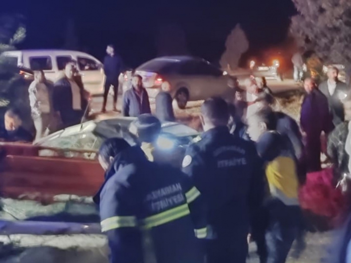Adıyaman’da Düğün konvoyunda feci kaza 1 ölü 3 ağır yaralı 