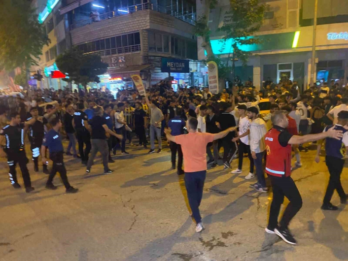 Adıyamanda derbi maç sonrası kavga