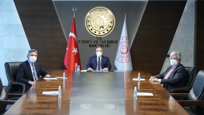 Ahmet Aydın, Sanayi ve Teknoloji Bakanı Varank´la görüştü
