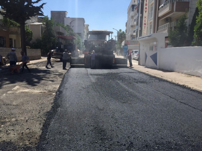 Arzumkent Caddesi asfaltlanıyor
