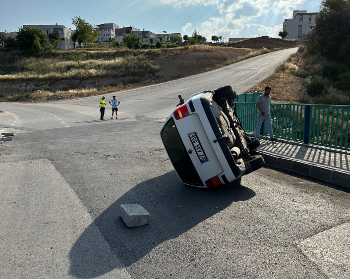 Adıyaman'da aynı yolda bir haftada 3 araç takla attı