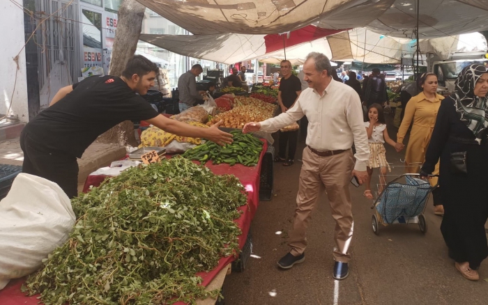 Başkan Kılınç Pazarcı Esnafını Ziyaret Edip Sorunlarını Dinledi