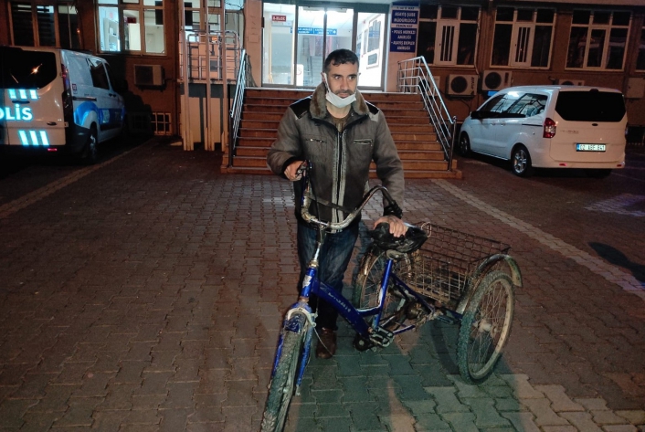 Bisikleti çalınan engelli vatandaş için polis seferber oldu
