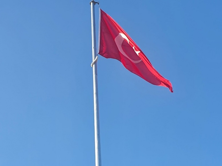 Bölükyayla´ya dev Türk Bayrağı dalgalandırıldı
