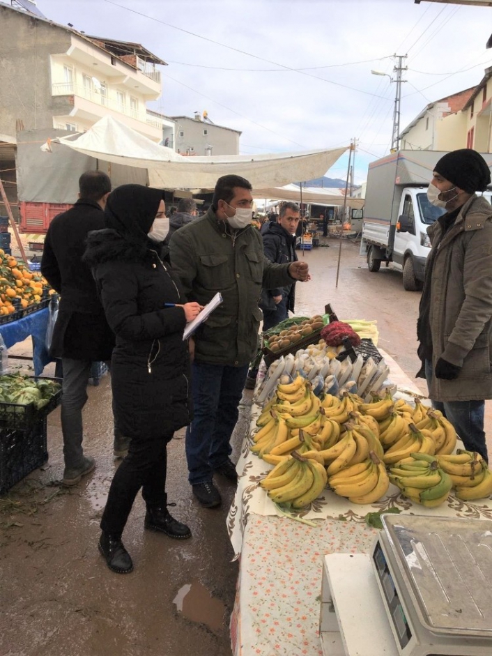 Çelikhan ilçesinde pazar yerleri denetlendi
