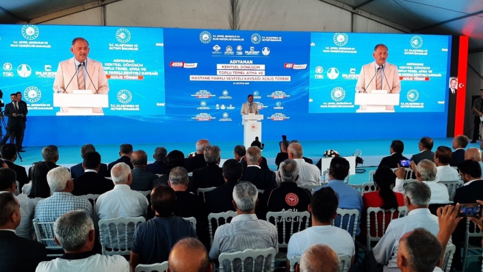 Çevre, Şehircilik ve İklim Değişikliği Bakanı Özhaseki törende konuştu

