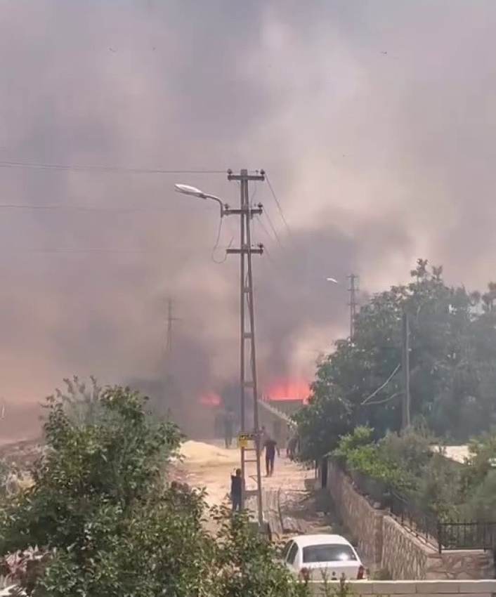 Adıyaman Hasankendi Köyünde Yangın
