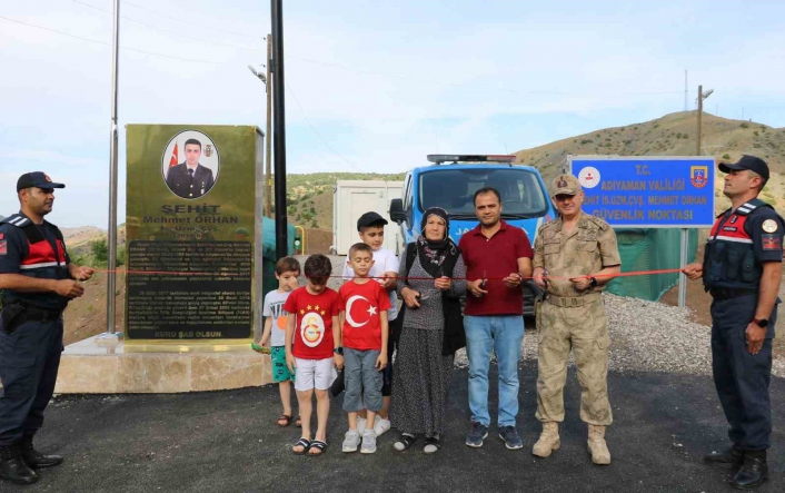 Güvenlik noktasına şehidin adı verildi
