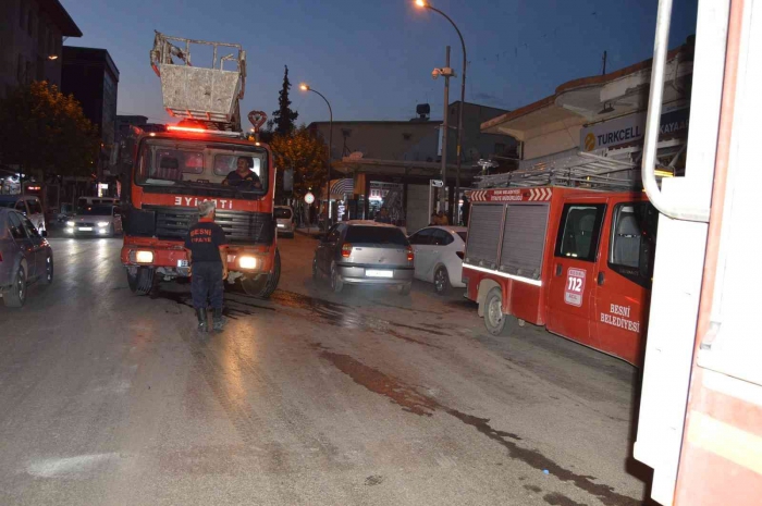 İş yerinde çıkan yangın korkuttu
