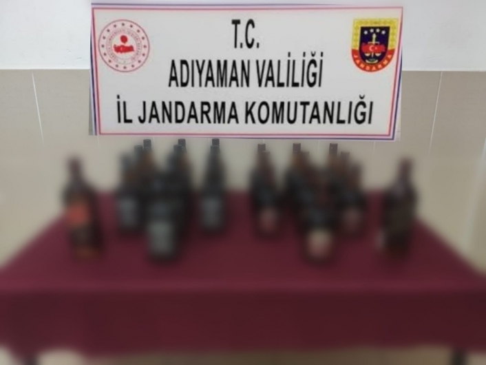 Jandarma ekiplerinden kaçak içki operasyonu
