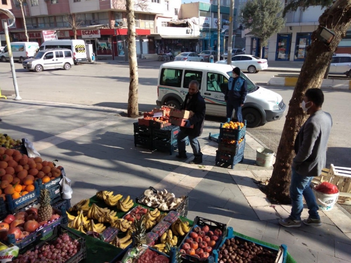 Kaldırım işgalleri denetleniyor
