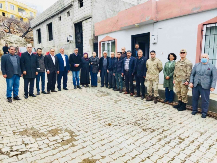 Kaymakam Demir, Şehit Enes Sarıaslan´ın ailesiyle bir araya geldi