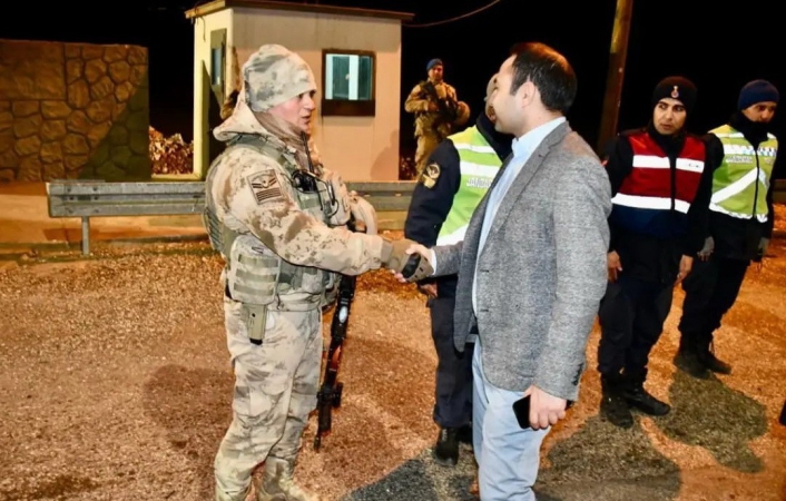 Kaymakam Partal, görev başındaki personellere kolaylıklar diledi