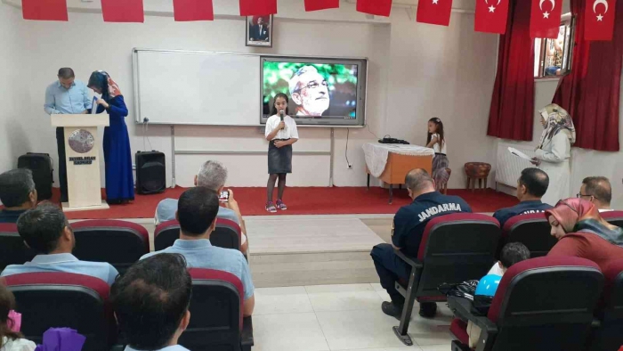 Samsatlı çocuklar usta şairlerin eserlerini seslendirdi
