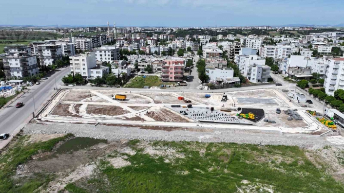 Sümerevlerde park çalışmaları devam ediyor