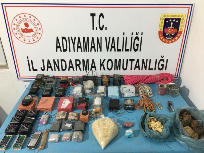 Adıyaman'da Teröristlerin gömdüğü patlayıcılar bulundu