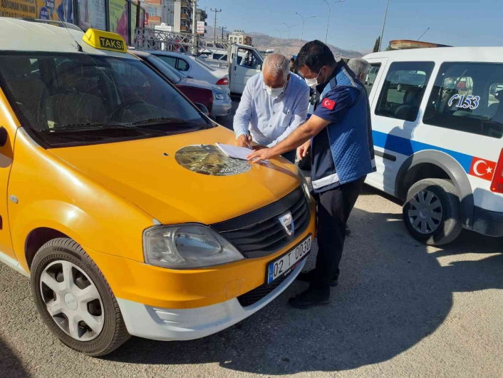 Adıyaman'da Ticari taksiler denetlendi