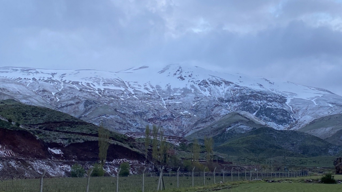 Adıyaman Ulubaba Dağı beyaza büründü