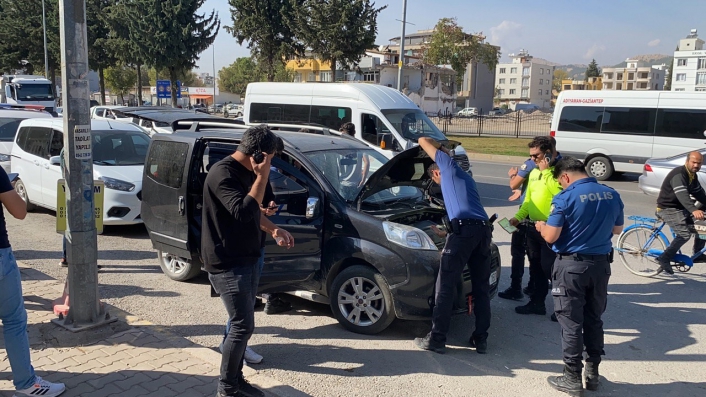 Adıyaman'da PTS'ye takılan araç ekipleri harekete geçirdi